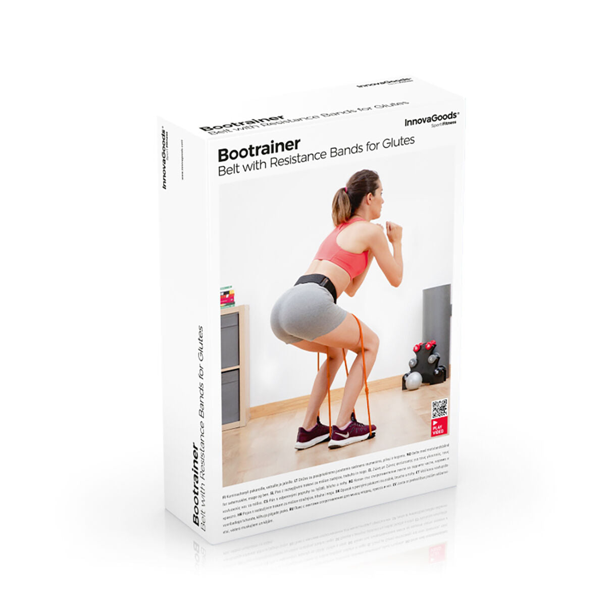 Bootrainer Glute Band Belt - 18kg Weerstand + Workout Guide