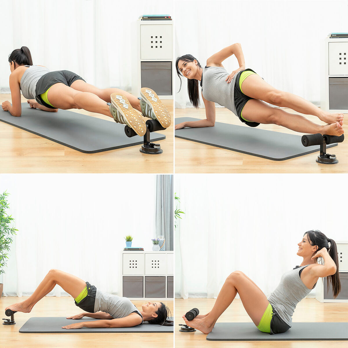 Sit-Up Bar met zuignap en verstelbare Core trainer