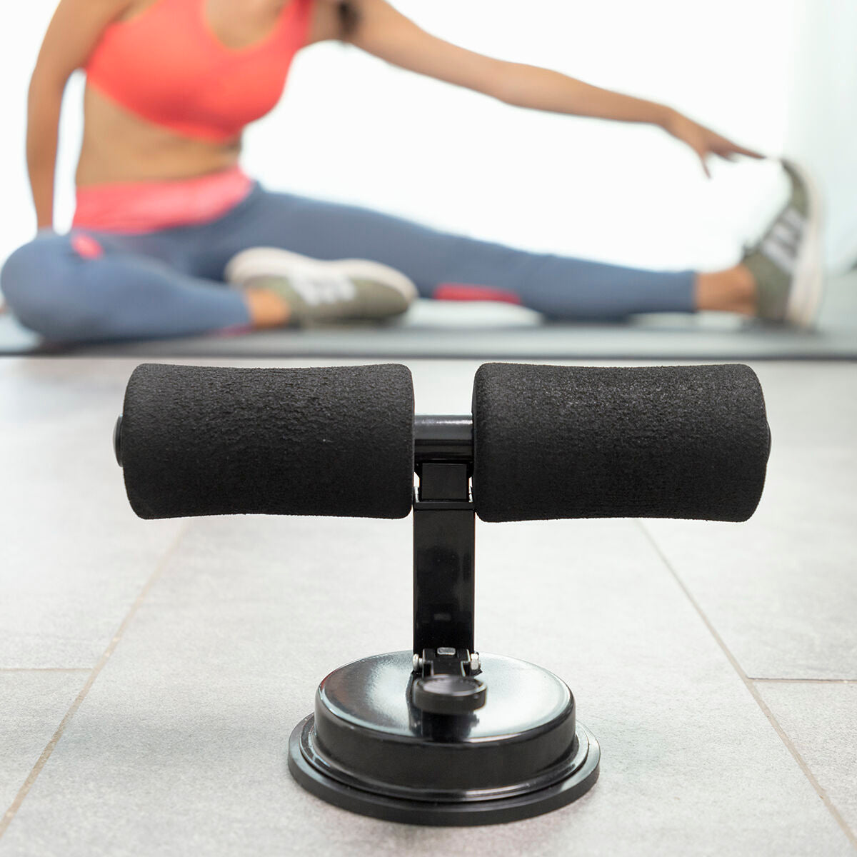 Sit-Up Bar met zuignap en verstelbare Core trainer