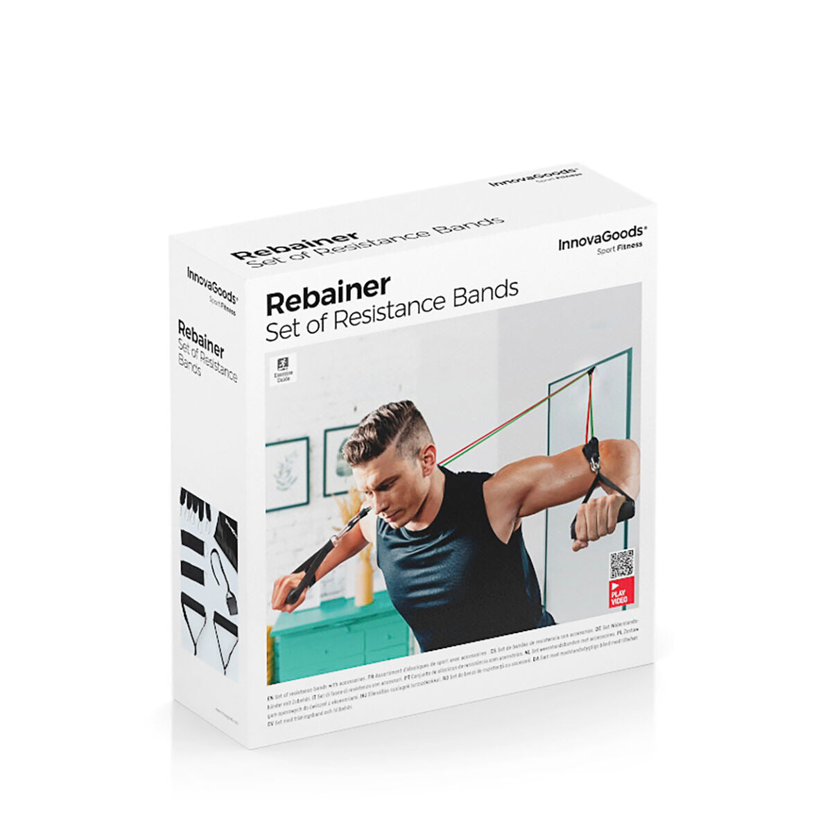 Set van 5 Weerstandsbanden met Accessoires & Oefengids - Rebainer