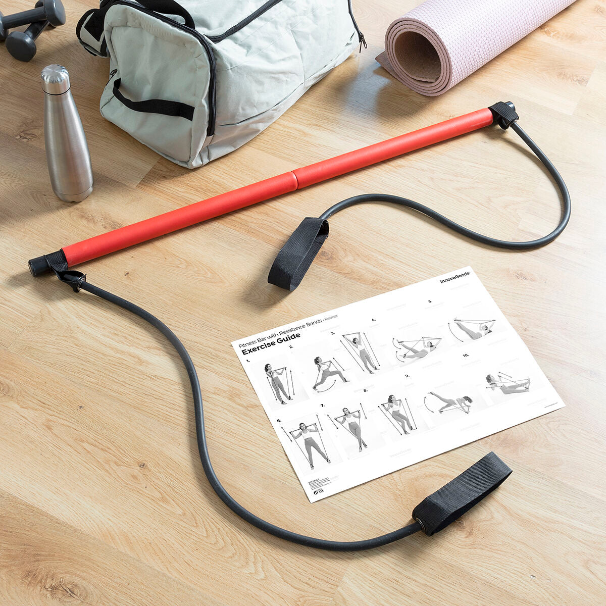 Resibar™ Full-Body Resistance Bar met Oefengids