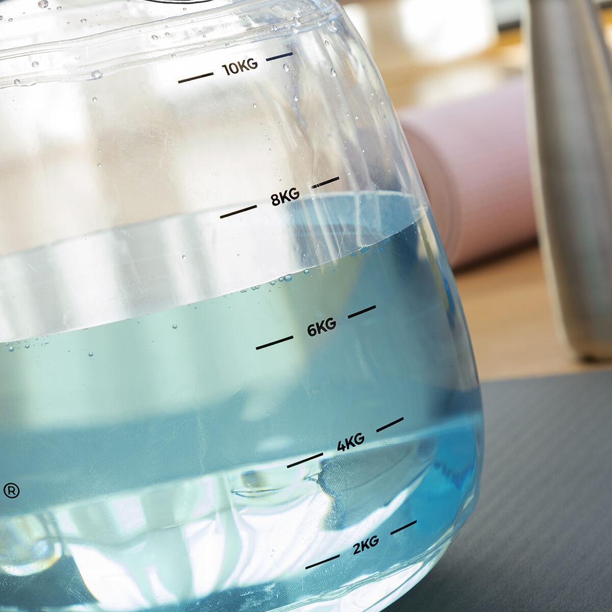 Aqua Kettlebell – 10kg water gewicht + Voetpomp en Gids